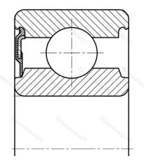 Модификация подшипника 6-20703А2 размер 17x40x14 от производителя  ГПЗ-23