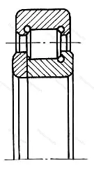 Модификация подшипника А-492718Т1У размер 90x180x30 от производителя  ГПЗ-4