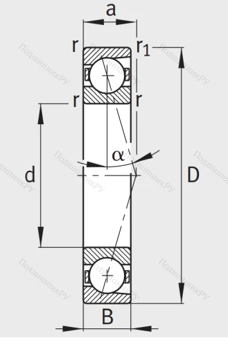 Сверхточный подшипник B 7014 CTP 4SUL от производителя  FAG
