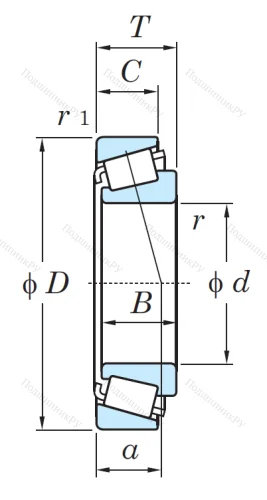 Конический роликовый подшипник 32314 JR от производителя  KOYO