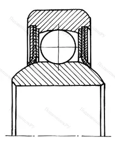 Подшипник  881067 размер 7x24x12 от производителя  ГПЗ-3