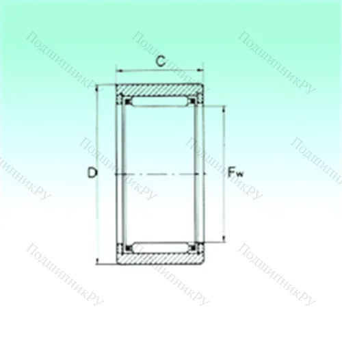 Подшипник игольчатый радиальный NK 7/10 TN от производителя  NBS
