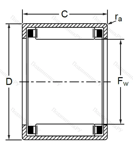 Подшипник HK 0408 в Омске
