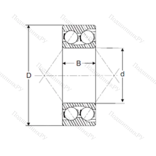 Подшипник шариковый радиально-упорный 3302 от производителя  SIGMA