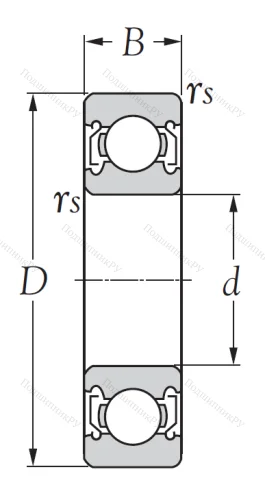 Однорядный шариковый подшипник 6804 ZZ от производителя  KSM