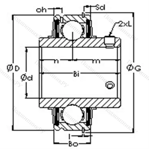 Подшипниковый узел ER 211-35 от производителя  AST