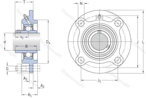 Подшипниковый корпус FYC 507 в Омске