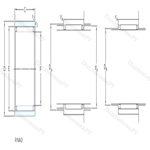 Подшипник игольчатый радиальный RNAO 20x32x12