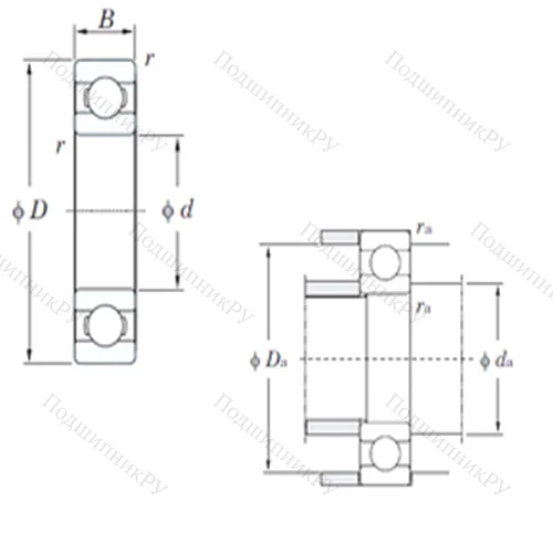 Подшипник шариковый радиальный 16084