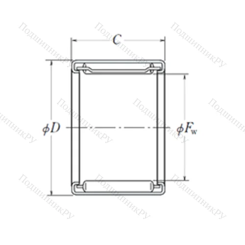 Подшипник игольчатый радиальный FJ-2012