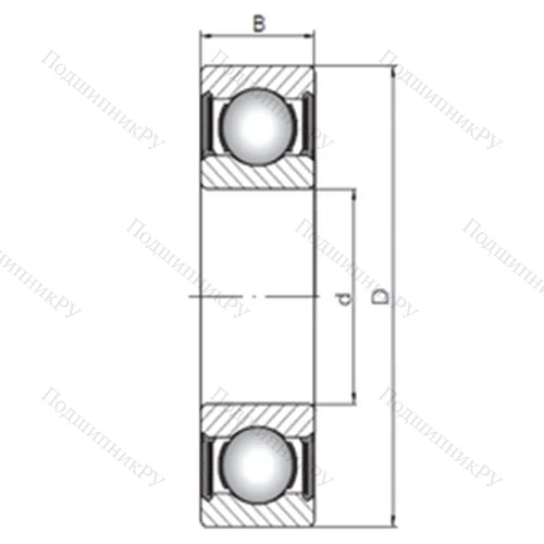 Подшипник шариковый радиальный 63311-2RS от производителя  CX
