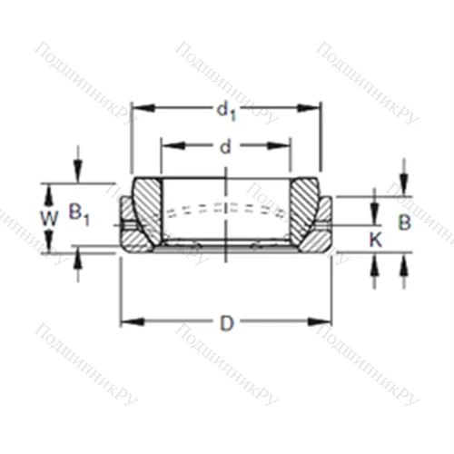 Подшипник скольжения сферический 10SBT 16 от производителя  TIMKEN