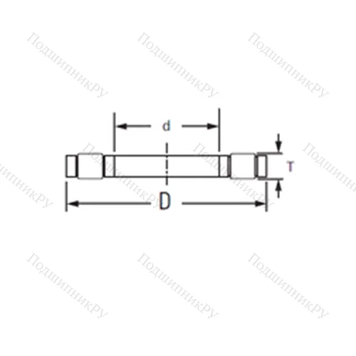 Подшипник роликовый упорный K.81106LPB от производителя  TIMKEN