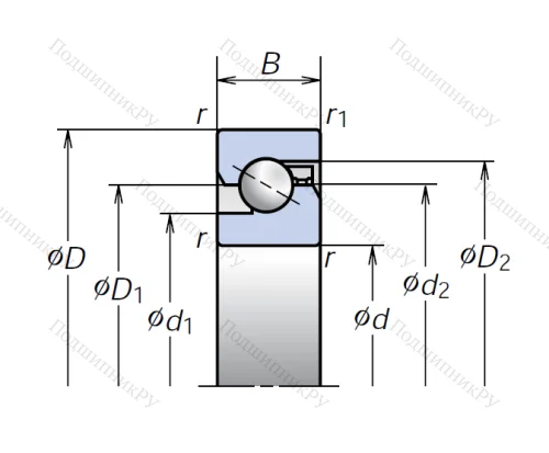 Сверхточный подшипник 40TAC 90BSUC 10PN 7B от производителя  NSK