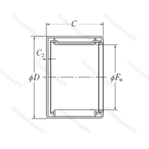 Подшипник игольчатый радиальный MFJ-4516 от производителя  NSK Подшипник игольчатый радиальный MFJ-4516 от производителя  NSK