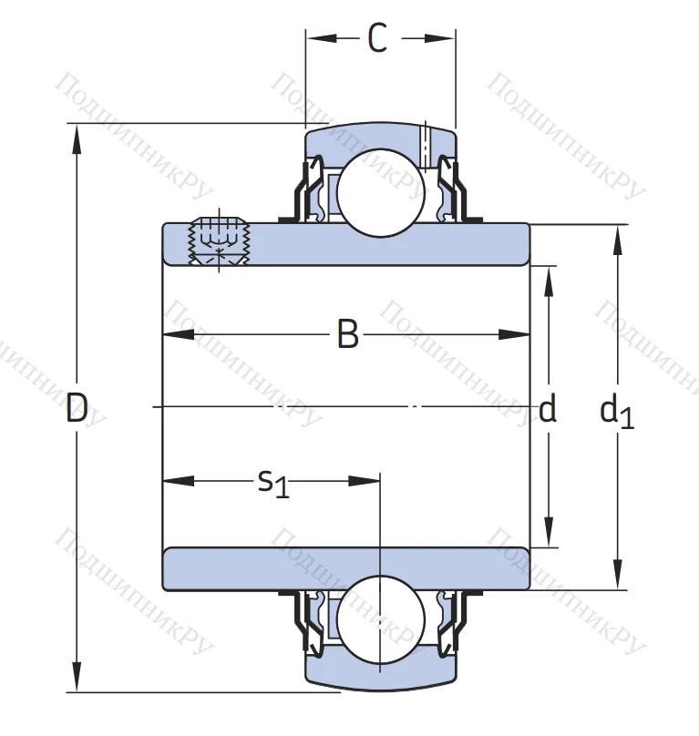 Корпусный подшипник YAR 211-200-2F в Омске