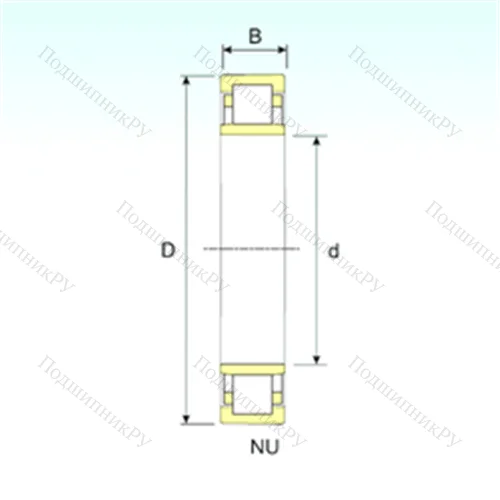 Подшипник роликовый радиальный NU 28/850 от производителя  ISB