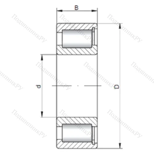 Подшипник роликовый радиальный NCF 1896 V от производителя  CX