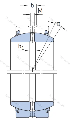 Шарнирный подшипник GE 90 ES 2RS от производителя  SKF