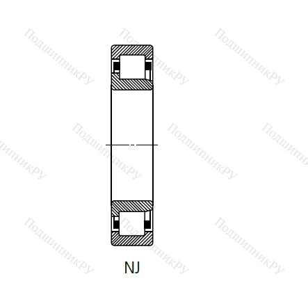 Цилиндрический роликовый подшипник 42232 Л (NJ 232 M) в Омске