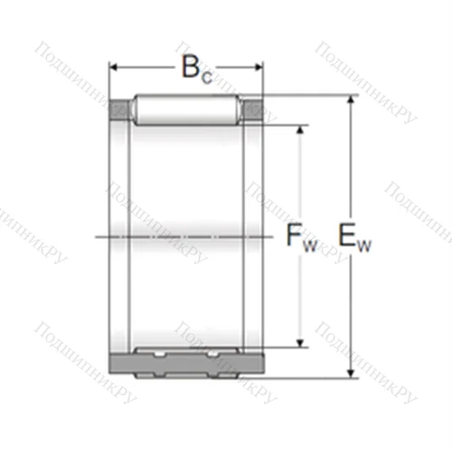 Подшипник игольчатый радиальный K 49,8x60,8x24TN от производителя  MPZ