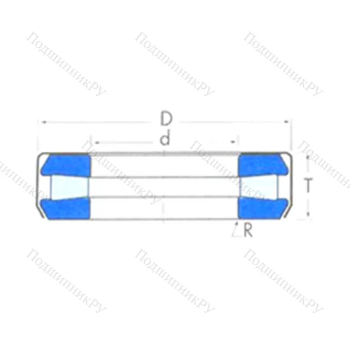 Подшипник роликовый упорный T 302 от производителя  TIMKEN