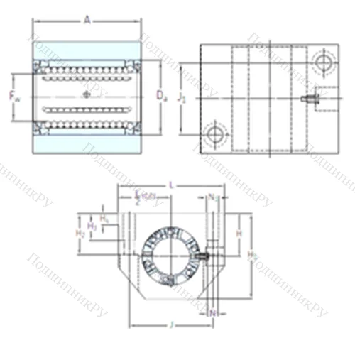 Подшипник шариковый линейный LUND 30-2LS от производителя  SKF
