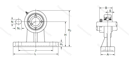 Подшипниковый узел UCPH 210 (UCHP 210) в Омске