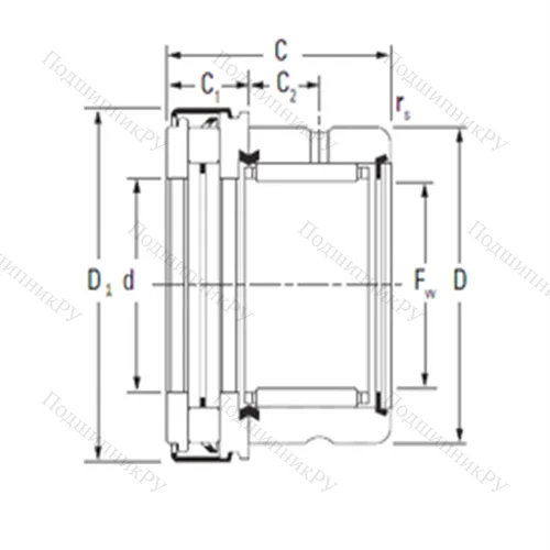 Подшипник комбинированный RAXZ 517 от производителя  TIMKEN Подшипник комбинированный RAXZ 517 от производителя  TIMKEN