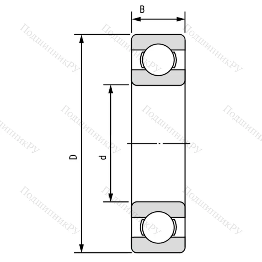 Подшипник  625 размер 1,2x4x2,05