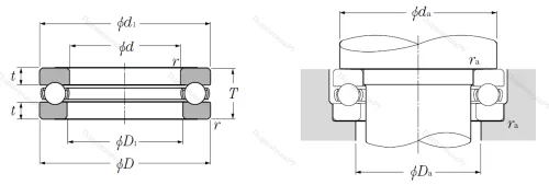 Упорный шариковый подшипник 51202 от производителя  NTN