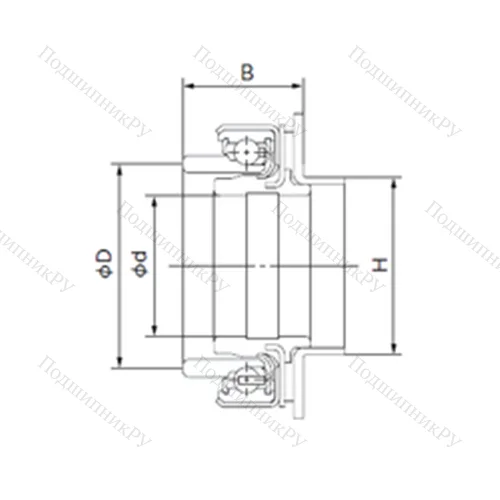 Подшипник шариковый 68SCRN 43A