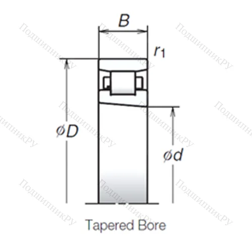 Подшипник роликовый радиальный N 1017BMR 1KR