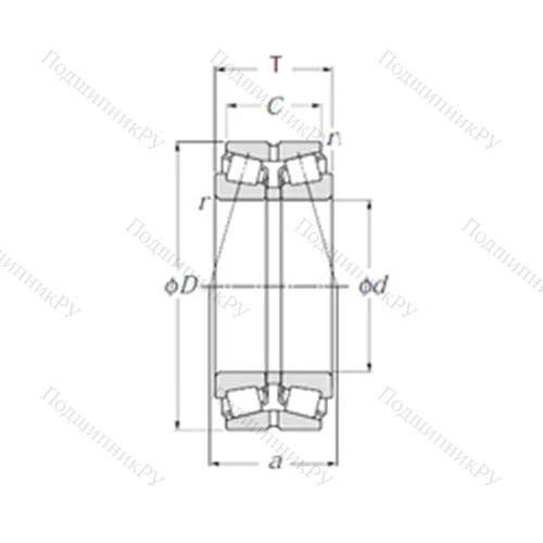 Подшипник роликовый радиально-упорный 413160 от производителя  NTN