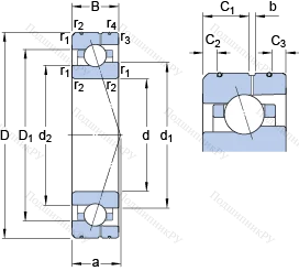 Подшипник 7010 ACE/P 4AL в Омске