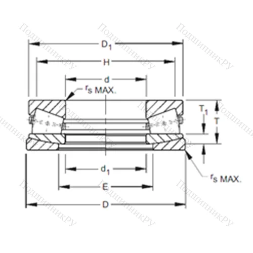 Подшипник роликовый упорный B-8424-C от производителя  TIMKEN