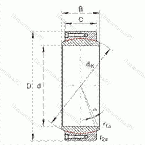 Подшипник шарнирный GE 360-DW