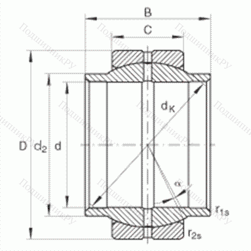 Подшипник шарнирный GE 80-LO